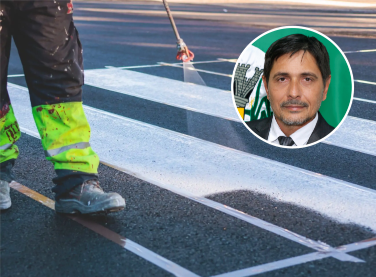 Presidente da Câmara, Paulo Abrão, solicita sinalização horizontal em todas as vias do Bairro São Sebastião