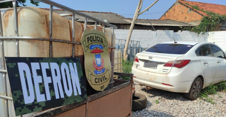 Polícia Civil flagra transporte irregular de combustível para área de garimpo ilegal em Vila Bela da Santíssima Trindade
