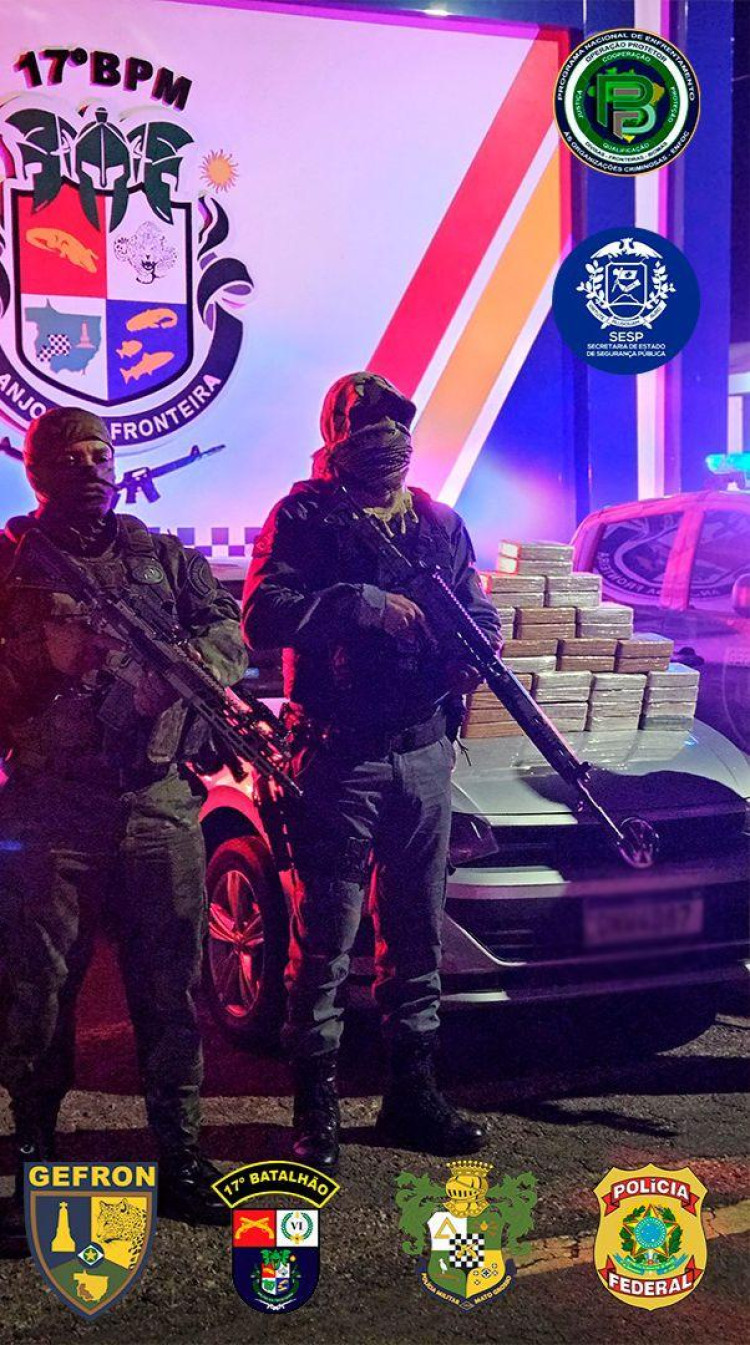 Em Mirassol, trio é preso com cocaína avaliada em mais de R$ 700 mil na fronteira