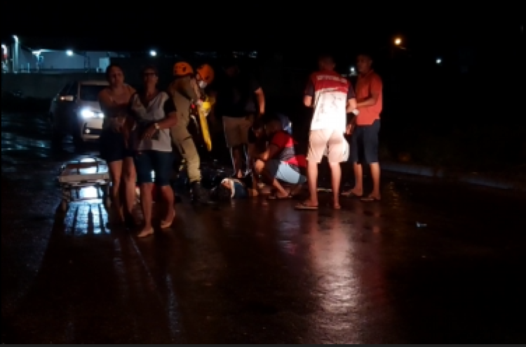 Grave acidente no bairro Santo Antônio: Adolescente é transferido para Cáceres