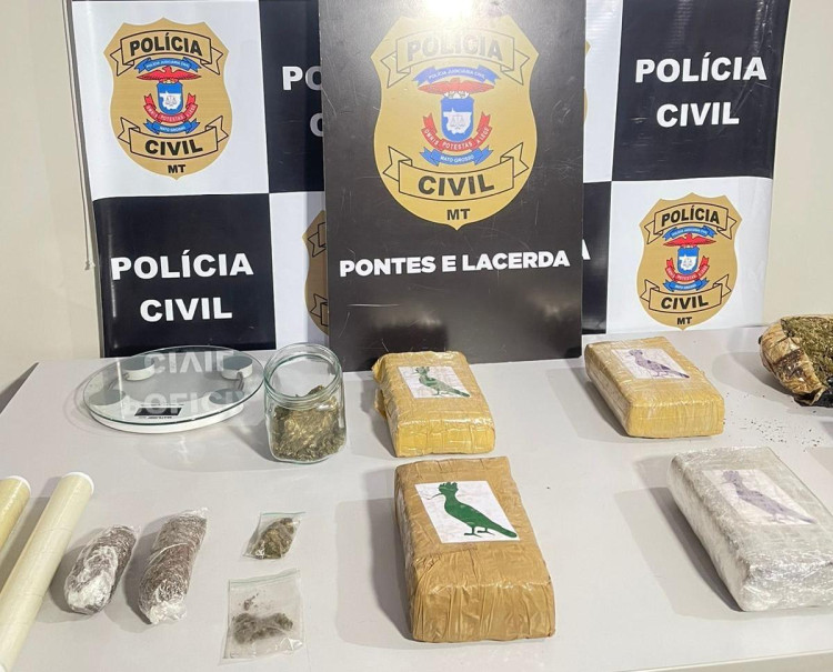 Mulher é presa com drogas no bagageiro de moto em Pontes e Lacerda