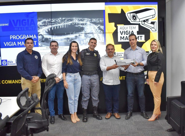 Mais segurança: Prefeitura de Cáceres recebe da Sesp 91 câmeras de videomonitoramento