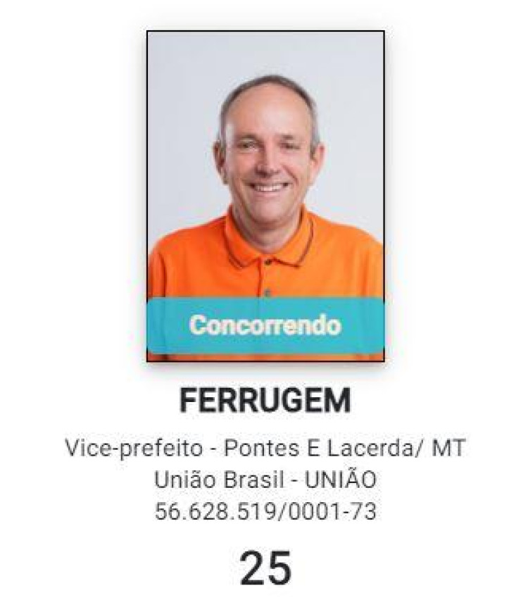 Justiça Eleitoral impugna candidatura Ferrugem para Vice-prefeito  em Pontes e Lacerda