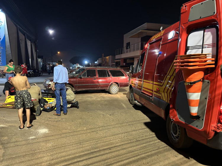 Uma pessoa fica ferida após acidente de trânsito em Pontes e Lacerda