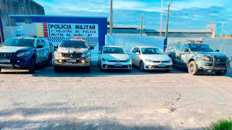 Carros roubados da Prefeitura de Várzea Grande são recuperados pelo Gefron em Jauru