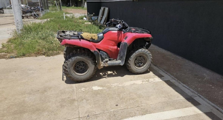 PM em Cáceres recupera quadriciclo furtado de propriedade rural