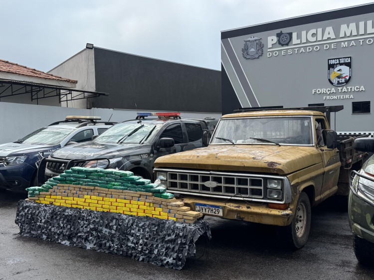 Droga escondida em fundo falso é apreendida em F-1000 na BR-174
