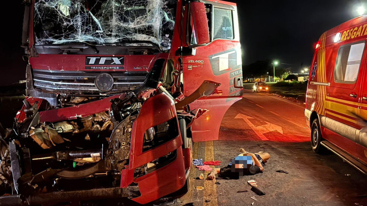 Gravíssimo acidente no trevo de Pontes e Lacerda deixa uma vítima fatal