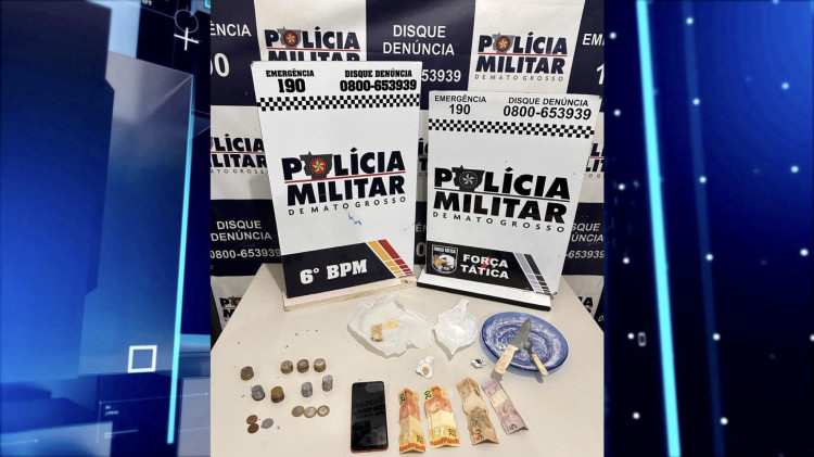 Força Tática Pantanal prende suspeito de tráfico de drogas no bairro Jardim Padre Paulo