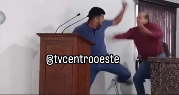 VEREADORES TROCAM AGRESSÕES DURANTE SESSÃO EM FIGUEIRÓPOLIS D’OESTE
