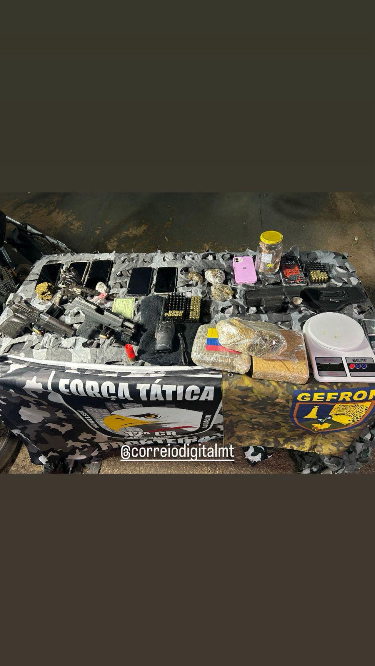 Carga de cocaína avaliada em R$ 720 mil é apreendida pelo Gefron na BR-174
