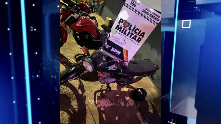 Homem é preso com motocicleta roubada durante patrulhamento policial