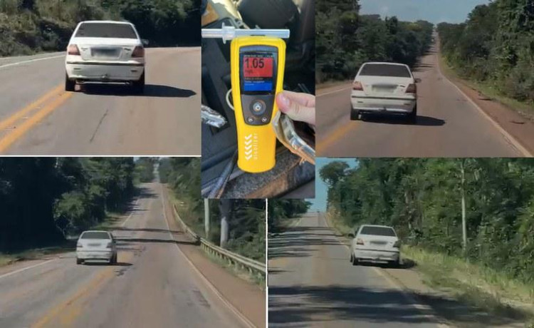 PRF prende condutor por embriaguez ao volante na BR-174, em Vale de São Domingos