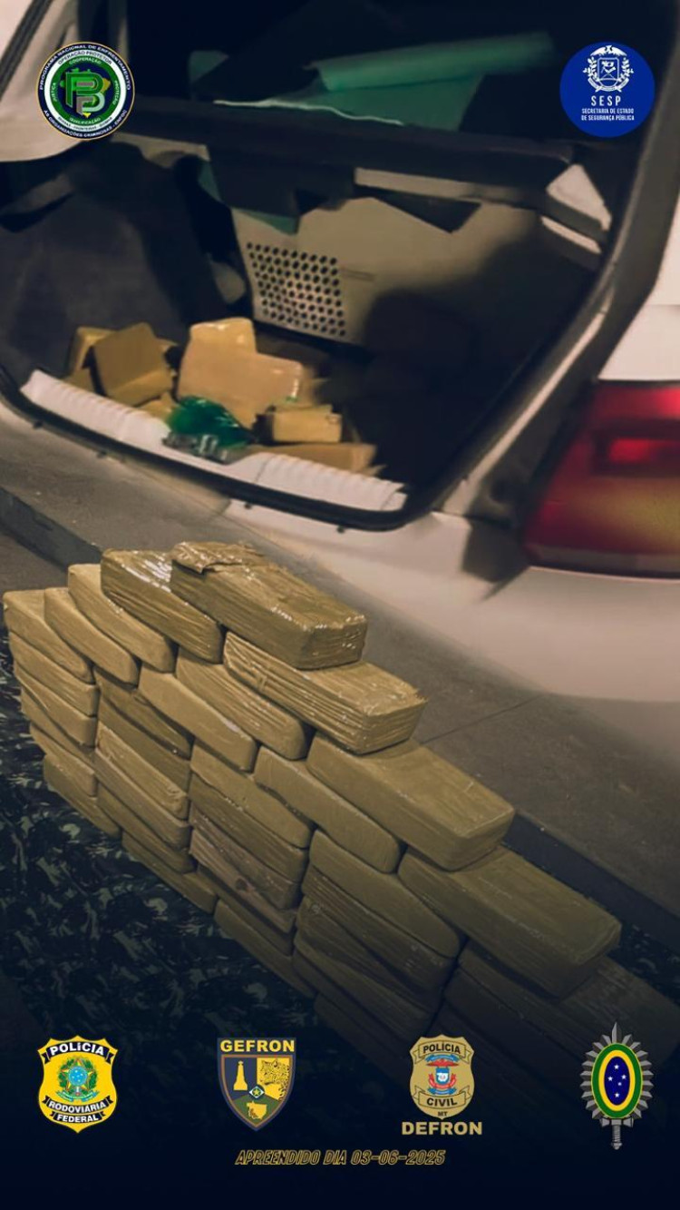 Uma pessoa é presa com 40 tabletes de cocaína na fronteira