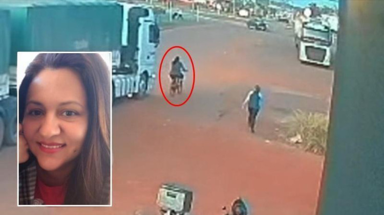 Professora morre após ser atropelada por carreta Comodoro