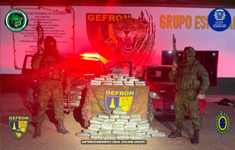 GEFRON apreende mais de R$ 460 mil em drogas durante operação em Porto Esperidião