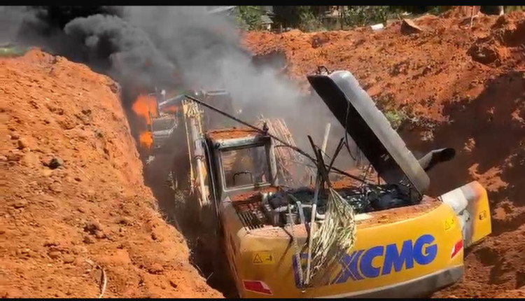 Ibama destrói três máquinas em nova operação na zona rural de Pontes e Lacerda