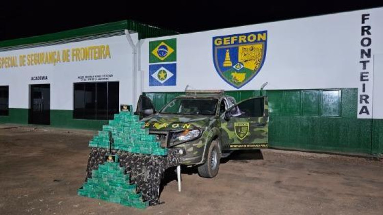 Operação conjunta apreende mais de 100 kg de pasta base de cocaína em Porto Esperidião