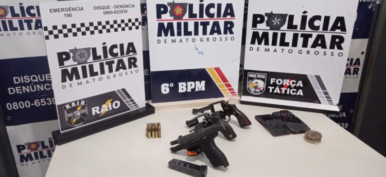 PM prende três homens suspeitos de homicídio e recupera veículo roubado em Cáceres