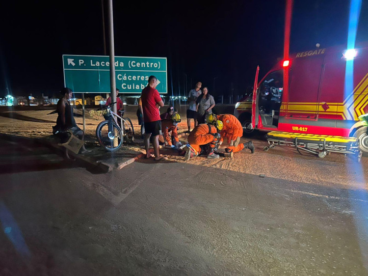 Uma pessoa fica ferida após acidente no anel viário em Pontes e Lacerda