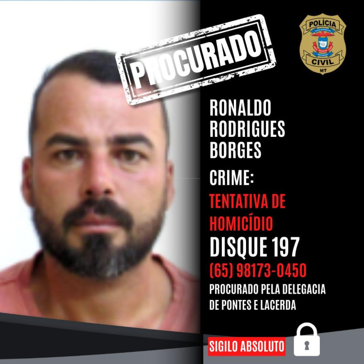 Por que Ronaldo é considerado foragido da justica em Pontes e Lacerda?