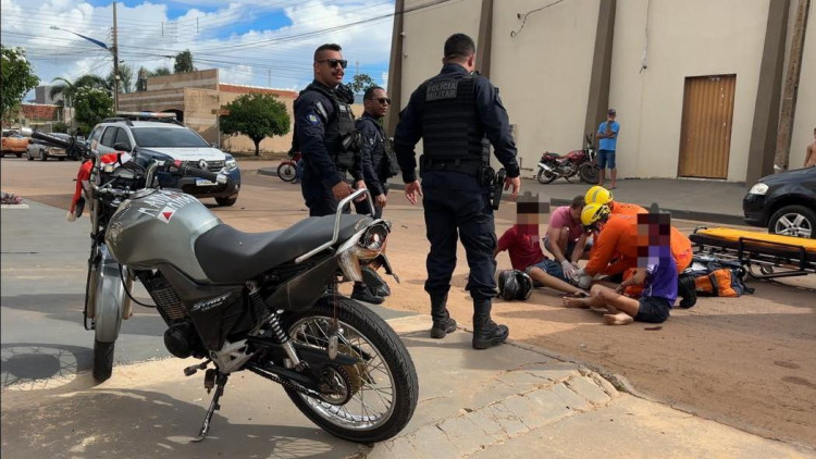 Motociclista em fuga da PM se envolve em acidente em Pontes e Lacerda