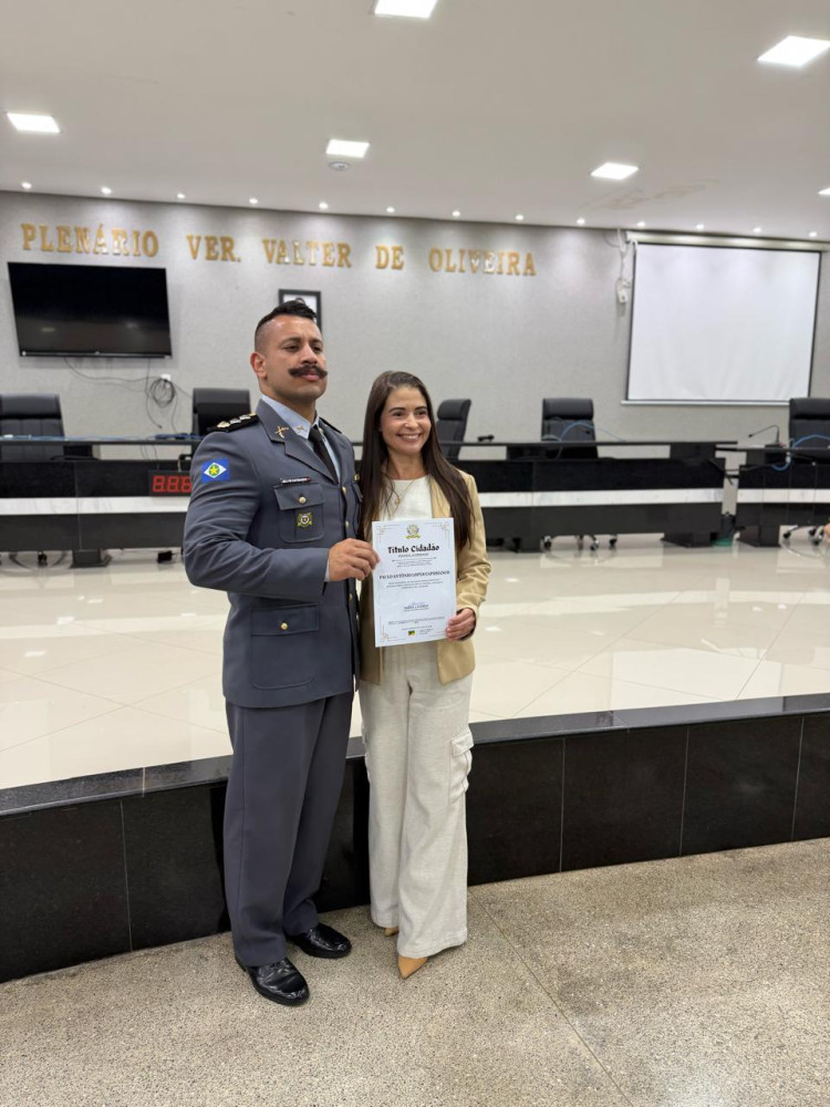 Major Capobianco recebe título de Cidadão Pontes-lacerdense