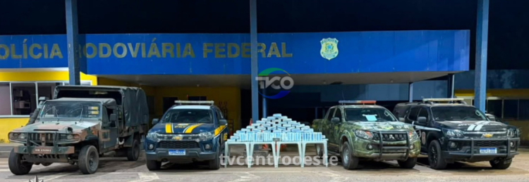 Carga de droga avaliada em quase R$ 1,3 milhão é interceptada em Cáceres