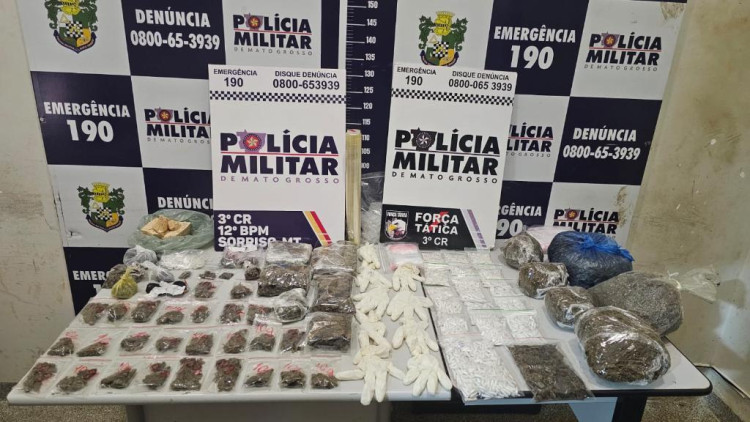 Força Tática prende três faccionados por tráfico de drogas em Sorriso