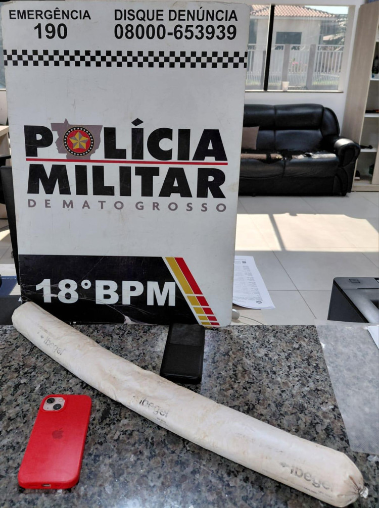 Homem em prisão domiciliar é preso com material explosivo durante abordagem em Pontes e Lacerda