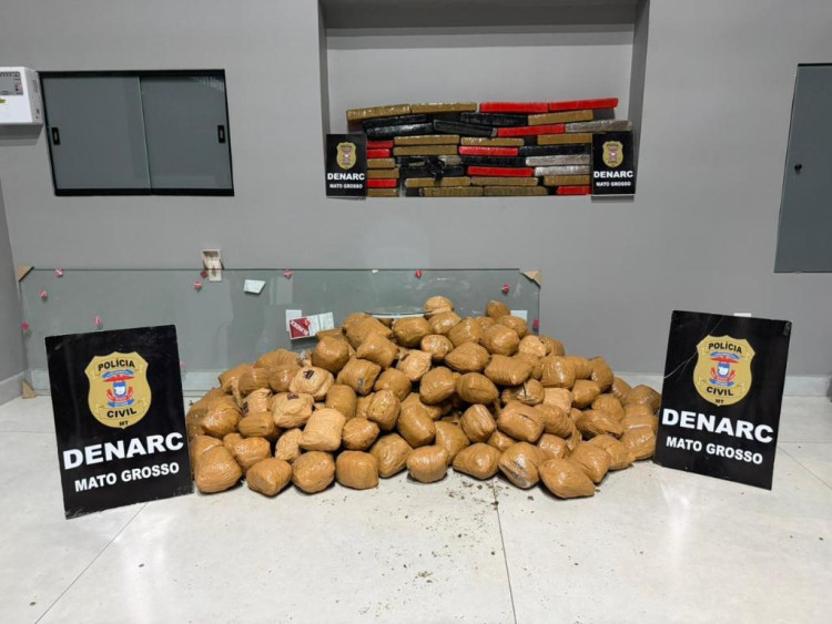 Polícia Civil apreende mais de 150 quilos de maconha em MT