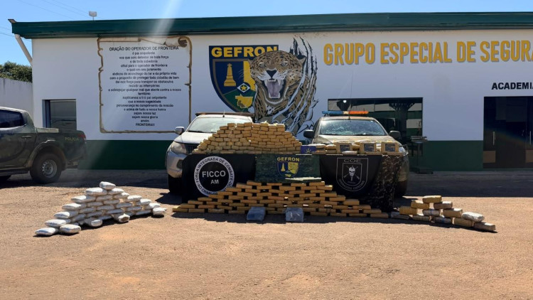 Carga de drogas é interceptada em rota clandestina na fronteira entre Brasil e Bolívia