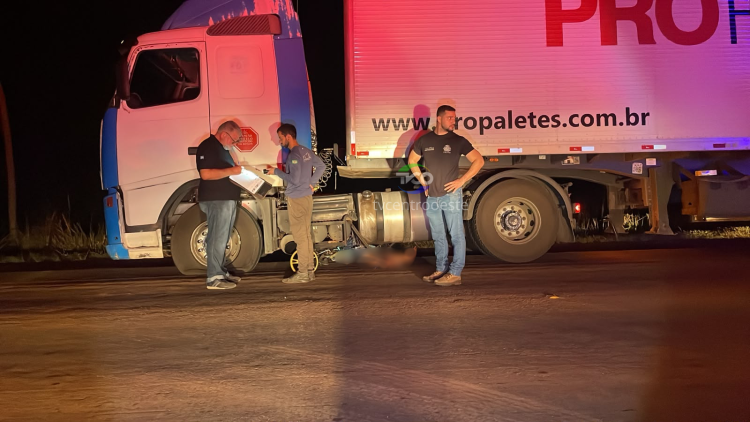 Ciclista morre atropelado na BR-174 próximo à Ponte do Rio Guaporé