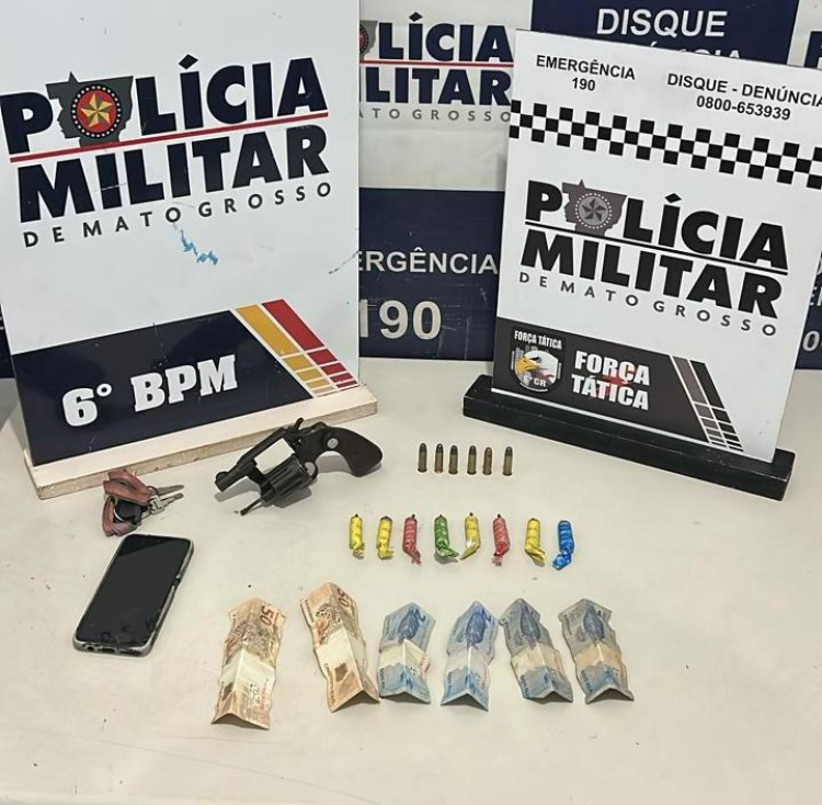 COMBATE ÀS FACÇÕES: Polícia Militar prende quatro faccionados e apreende duas armas de fogo em Cáceres