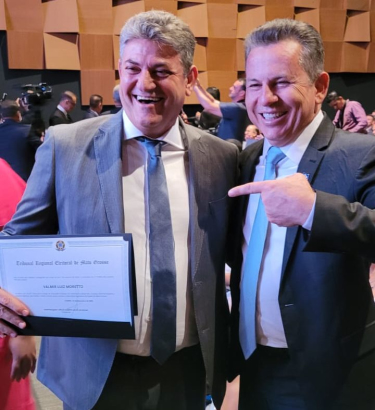 “A população espera que a classe política traga pacificação”, diz Moretto ao ser diplomado pelo TRE-MT