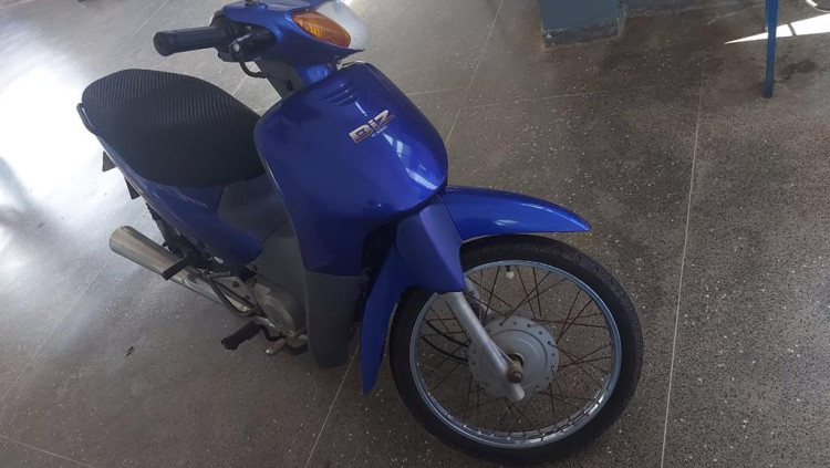 Biz furtada no centro de Pontes e Lacerda é recuperada pela Polícia Militar