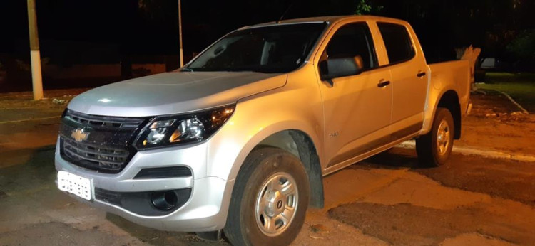 Caminhonete roubada no Rio de Janeiro é recuperada pela Força Tática em Pontes e Lacerda