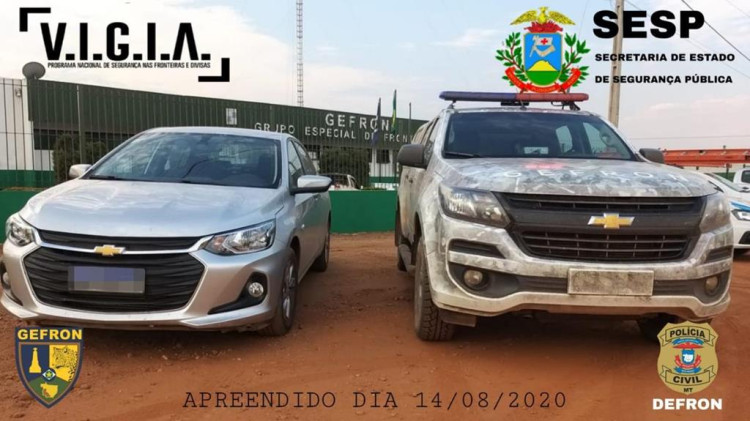 Carro furtado em São Paulo é recuperado pelo Gefron em Porto Esperidião