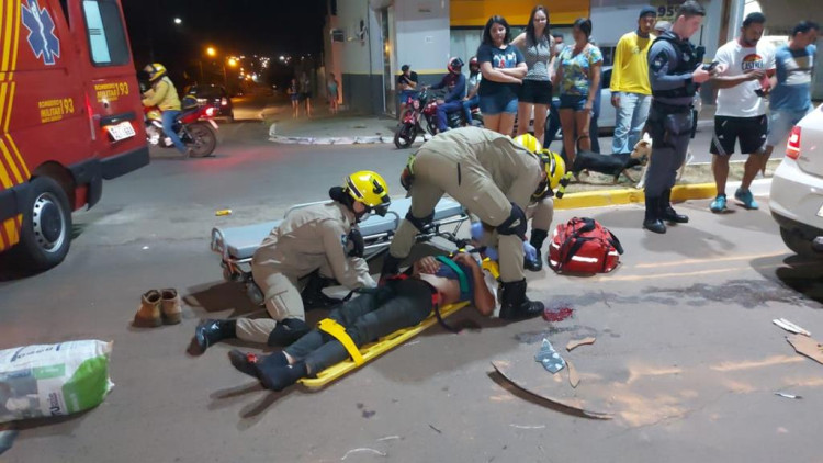 Ciclista é atropelado duas vezes na avenida Marechal Rondon