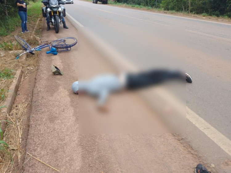 Ciclista morre após bater em carreta na br 174