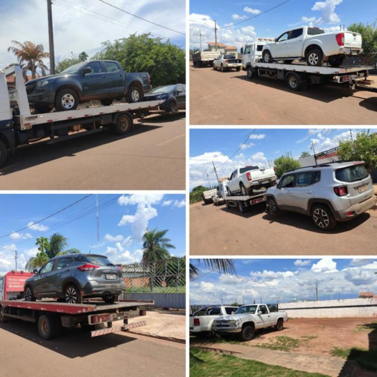 Cinco veículos locados em diferentes estados são recuperados na região de fronteira em Vila Bela