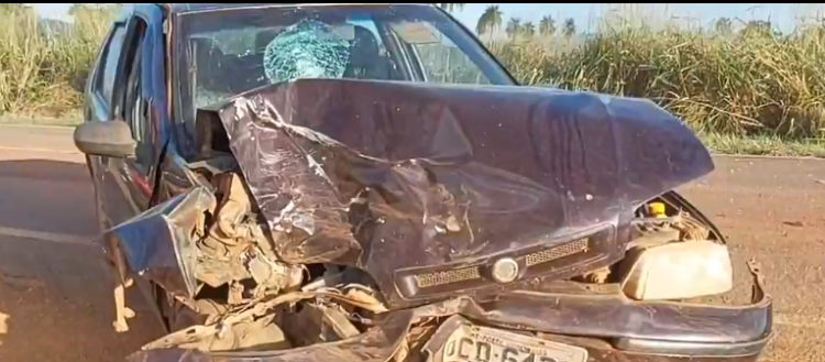 Colisão na BR-174B deixa vítima em estado grave