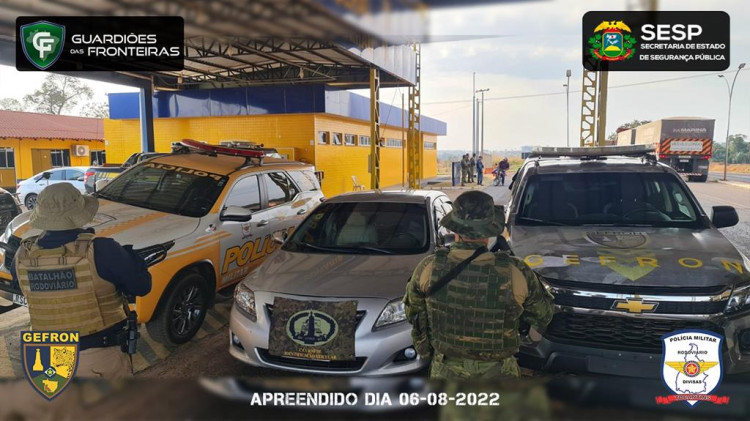 Corolla roubado em Rondônia é recuperado em Pontes e Lacerda