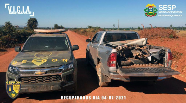Família é sequestrada e têm caminhonete roubada por criminosos