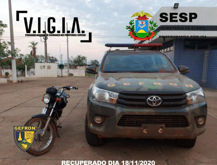 Gefron prende uma pessoa e recupera dois veículos na fronteira