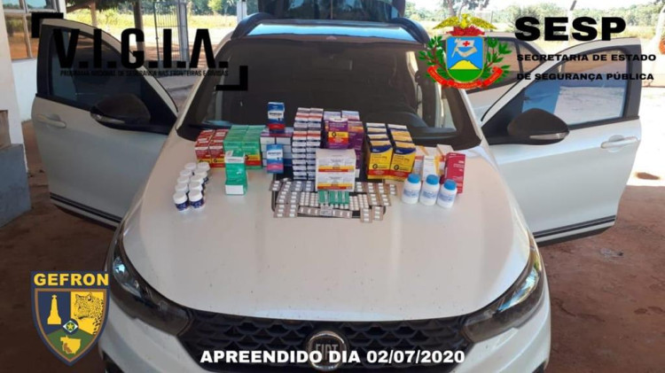 Homem é preso contrabandeando remédios para a Bolívia