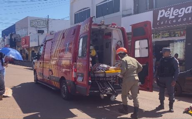 Idosa atropelada na faixa de pedestre será encaminhada para Cáceres