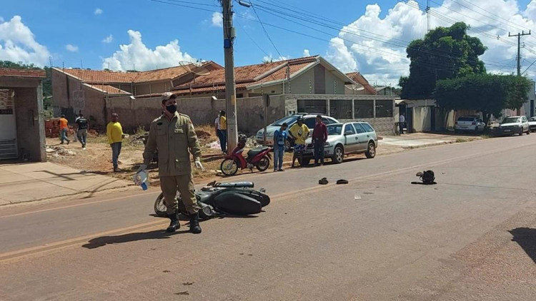 Motociclista atropela e passa por cima da cabeça de homem que havia acabado de cair de moto na BR 174B
