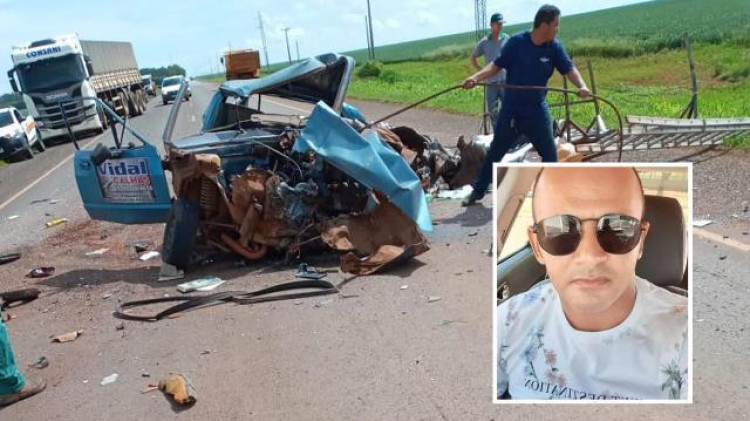 Motorista morre em colisão frontal com carreta na BR 364