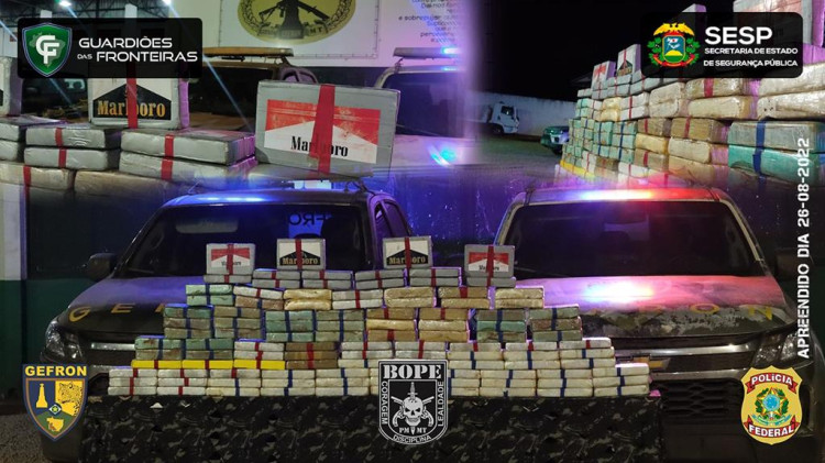 PF apreende quase 115 kg de cocaína durante operação
